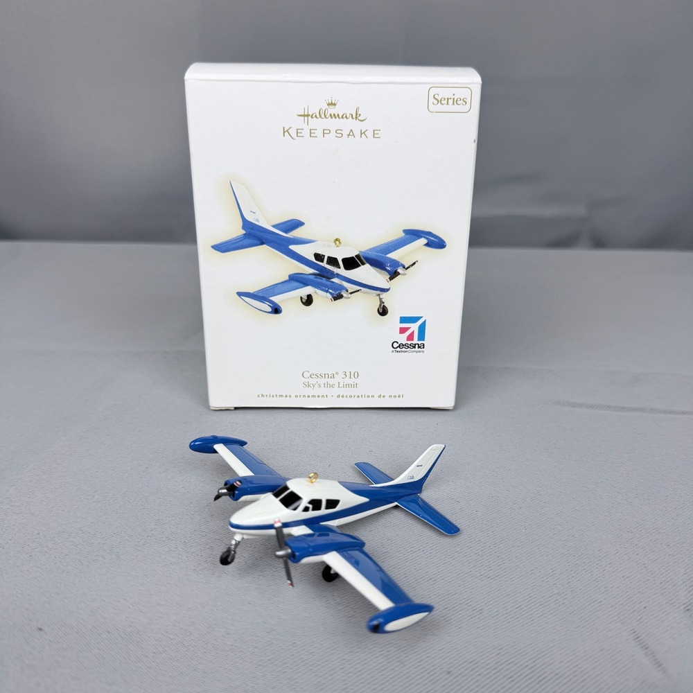 Hallmark Keepsake 2009 Cessna 310 Sky's the Limit Aviation Ornament 13th Series
